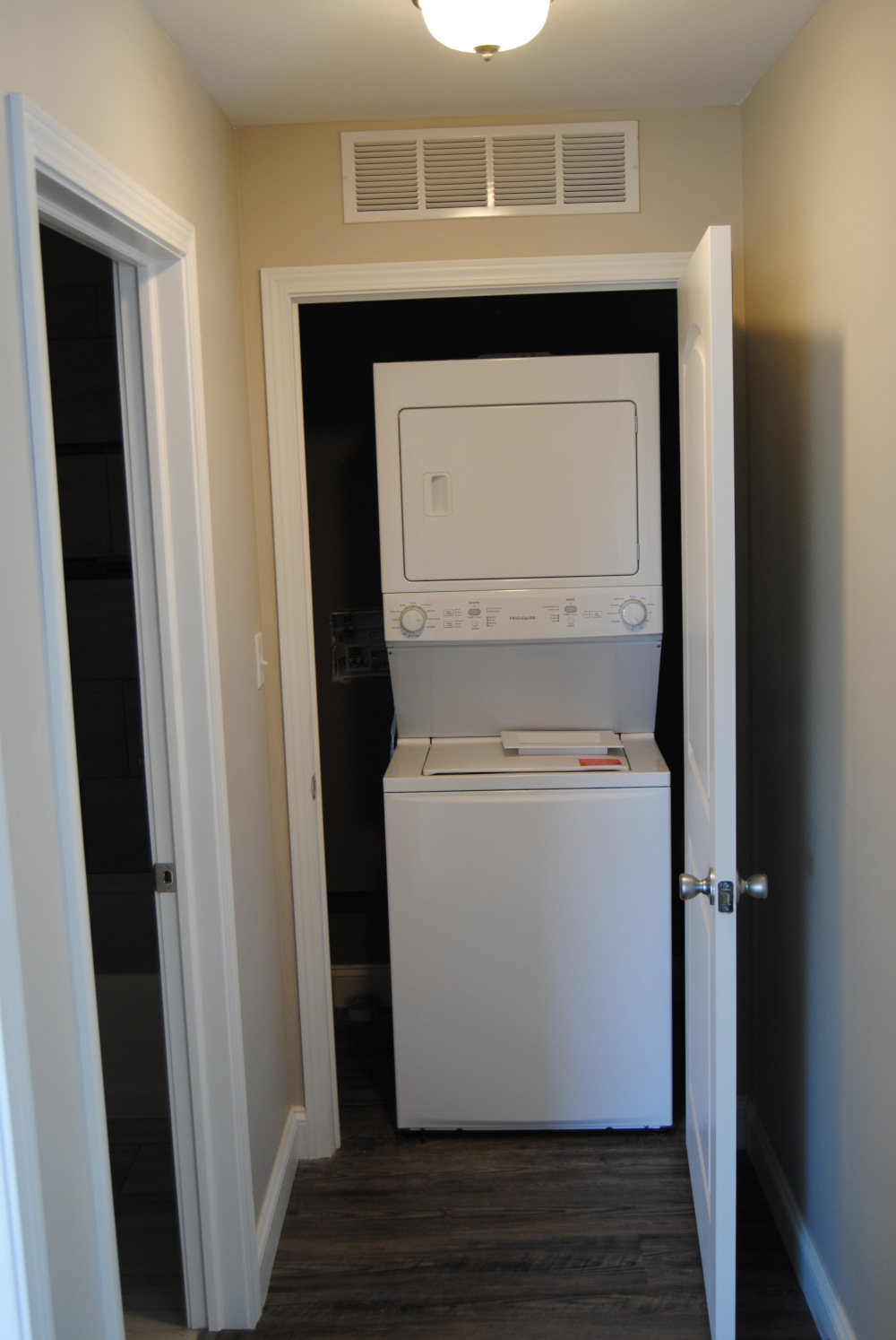 laundry room with washer and dryer unit